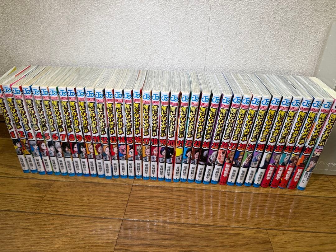 僕のヒーローアカデミア1〜34巻、36巻、小説1冊