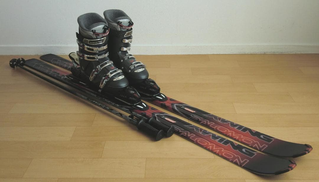 ■1月限定■送料無料■サロモン■メンズスキーセット■168/28.5■メンテ付■