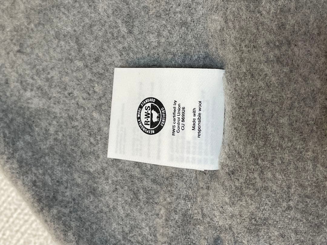 Acne Studios フリンジウールスカーフ ナロー ライトグレーメランジ