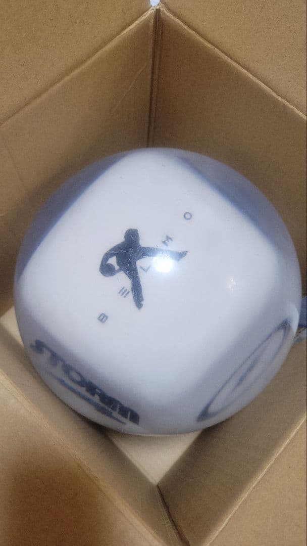 クリア　STORM ホワイト　ベルモ　 2穴 USBC認定　15ポンド