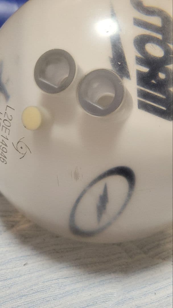 クリア　STORM ホワイト　ベルモ　 2穴 USBC認定　15ポンド