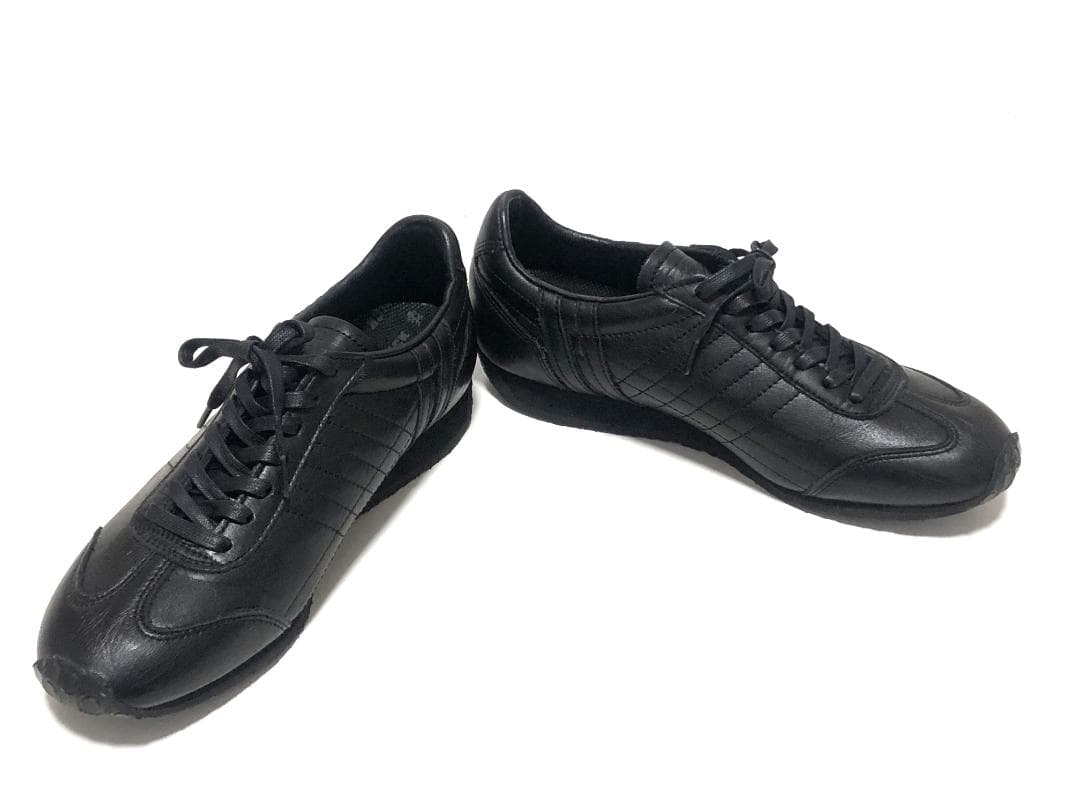 美品 PATRICK パミール・ウォータープルーフレザー スニーカー 黒 38