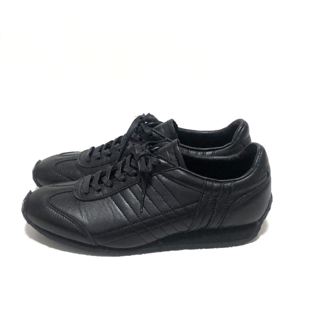 美品 PATRICK パミール・ウォータープルーフレザー スニーカー 黒 38