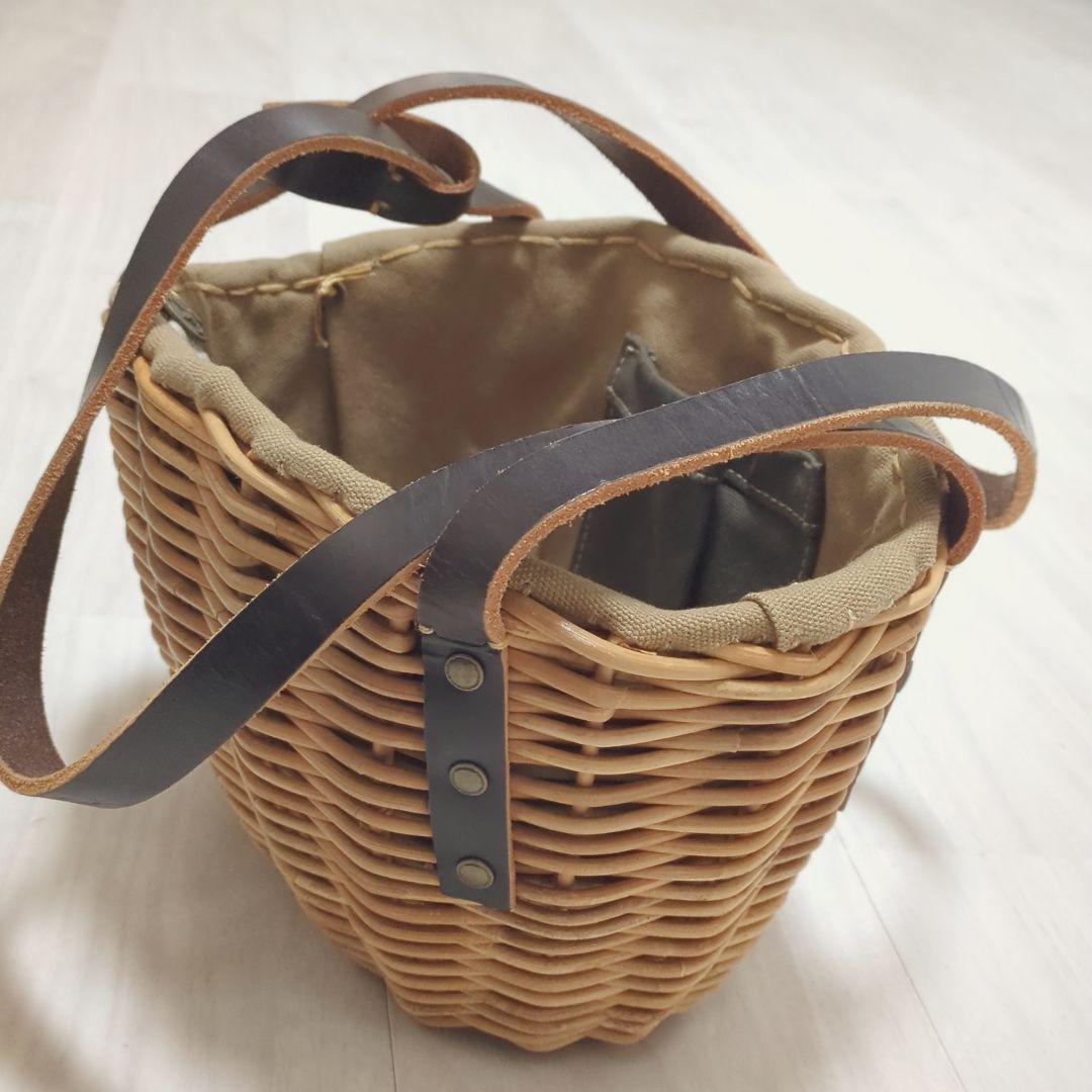 eb.a.gos エバゴス かごバッグ　ファー付き被せ布