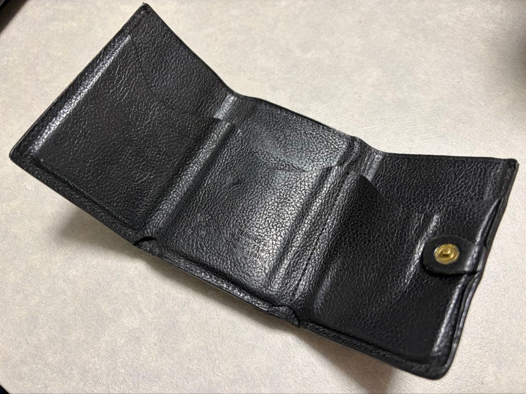 イルビゾンテ　トリフォルド ウォレット　三つ折り財布　ブラック