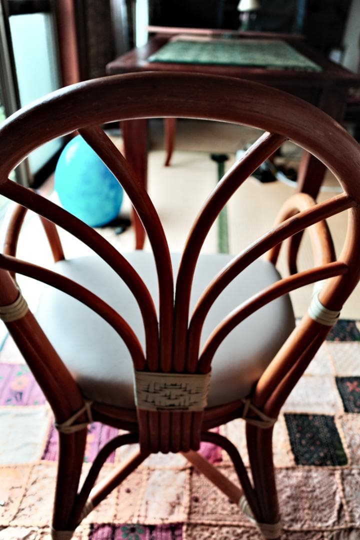 オリバー　ヴィンテージラタンチェア　座り心地がいい