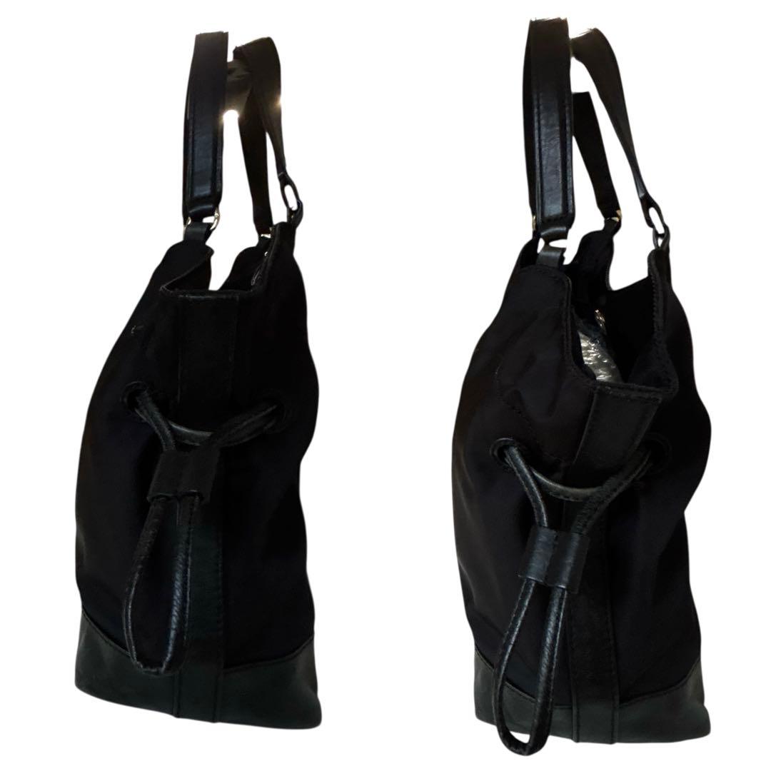 らーこ 美品 トリーバーチ トートバッグ ハンドバッグ ゴールドロゴ 黒