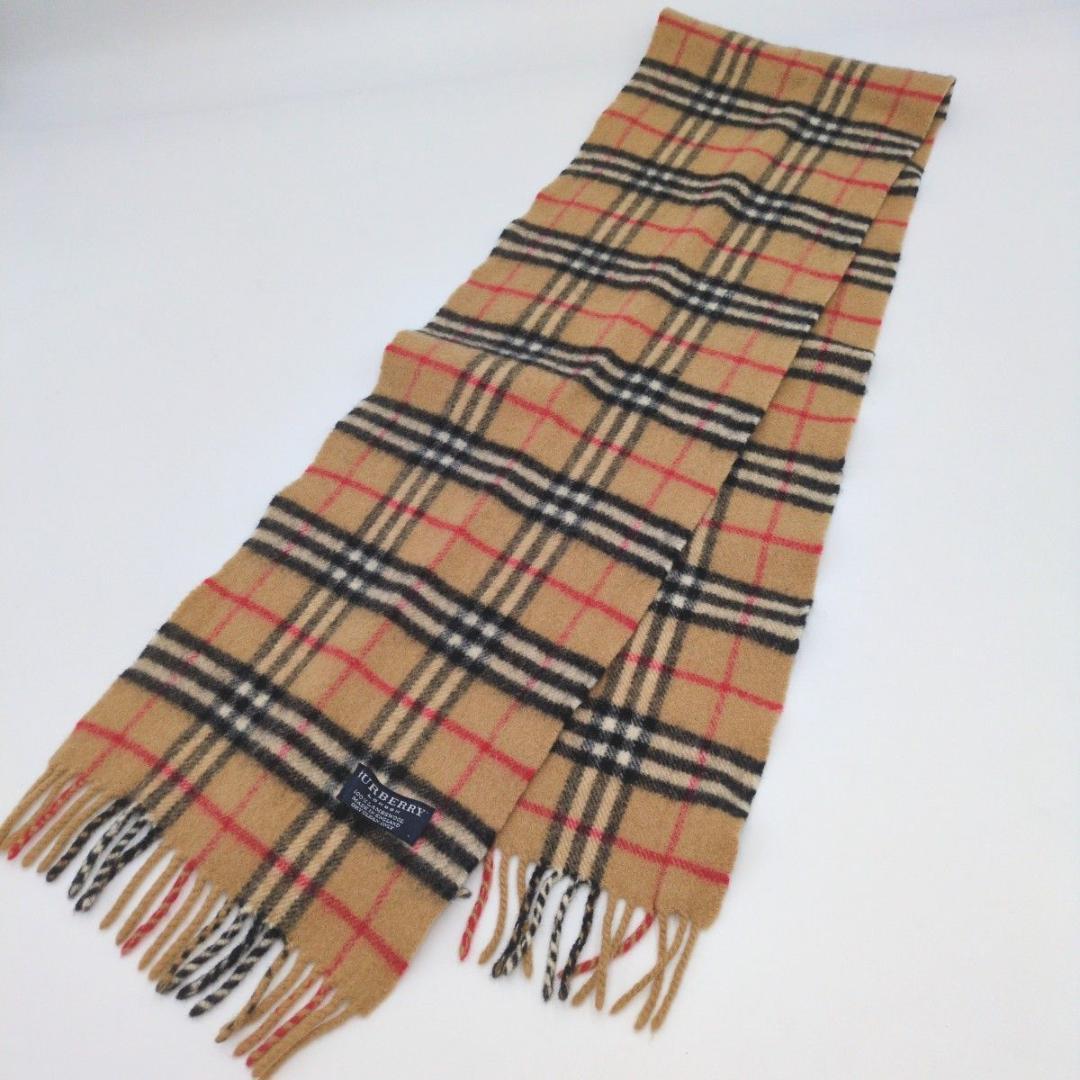 極美品 BURBERRY ラムウール100 ノバチェック 近年タグ バーバリー