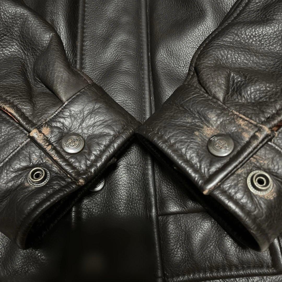 Used 90’sHardRockCafe PARISブラウンレザージャケットM