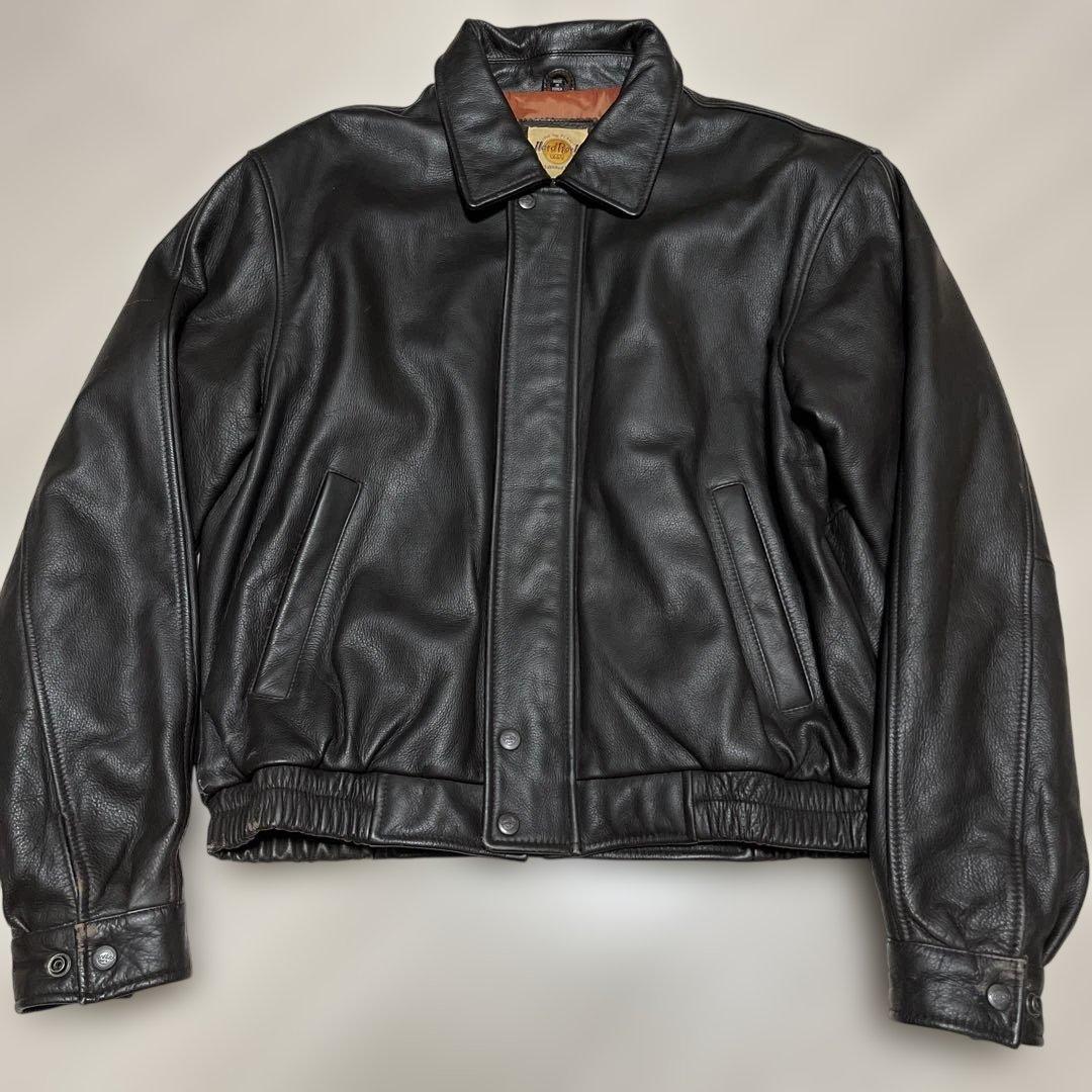 Used 90’sHardRockCafe PARISブラウンレザージャケットM