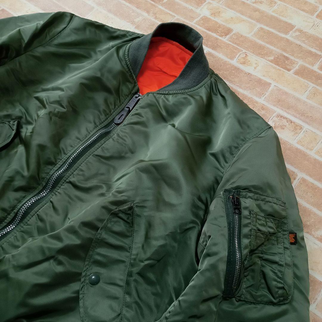 ALPHA INDUSTRIES　フライトジャケット　USA製　MA-1短丈　M