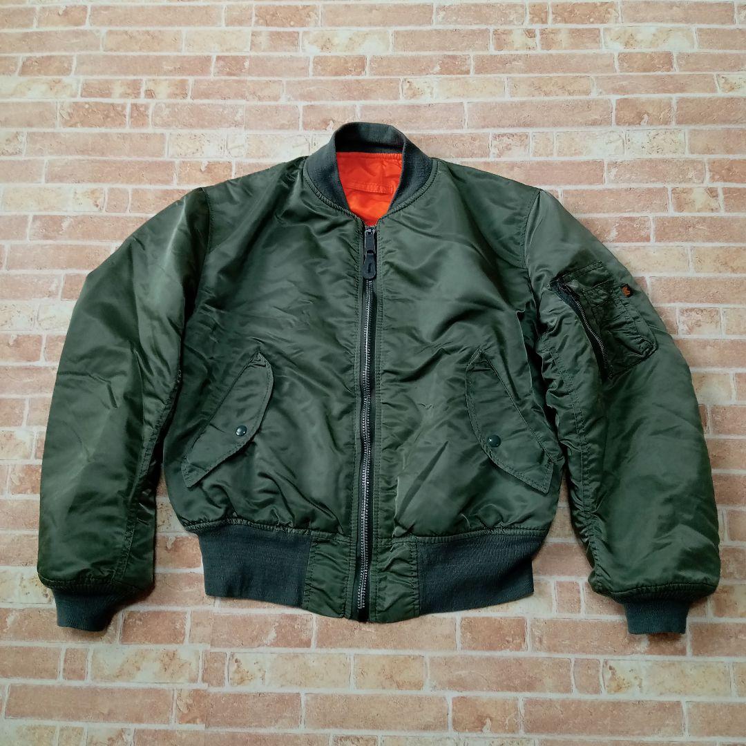 ALPHA INDUSTRIES　フライトジャケット　USA製　MA-1短丈　M
