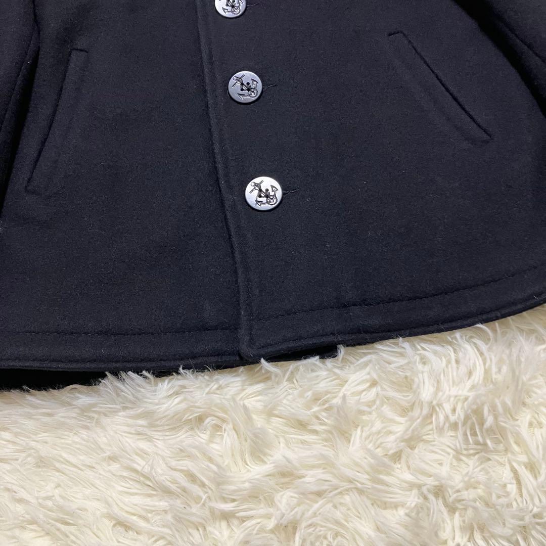 ショット ピーコート シングル USA製 U.S.740N ウール 黒 M〜L