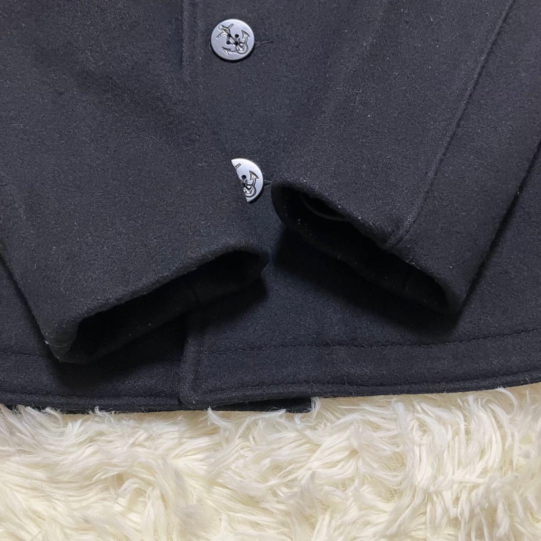 ショット ピーコート シングル USA製 U.S.740N ウール 黒 M〜L