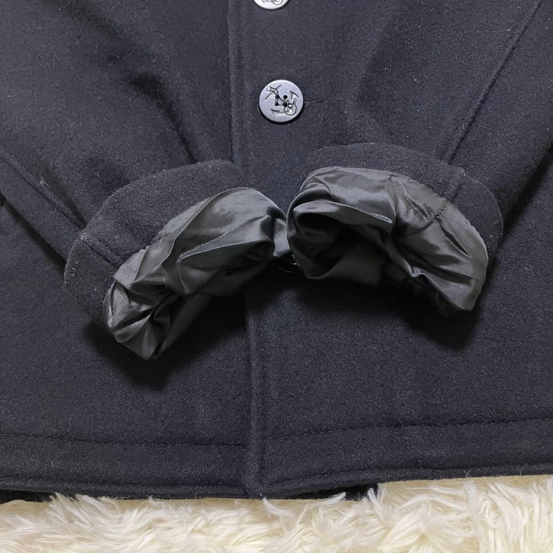 ショット ピーコート シングル USA製 U.S.740N ウール 黒 M〜L