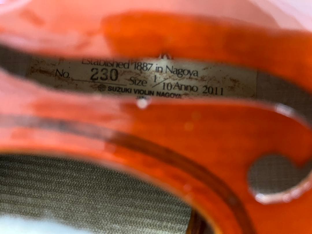 お値下げしました！SUZUKI バイオリン　1/10
