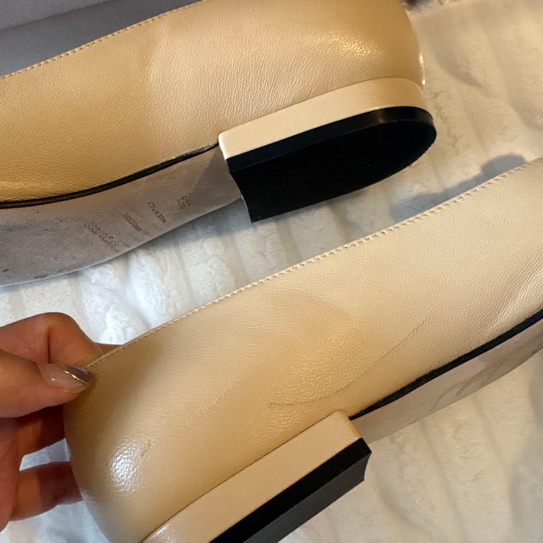 sergio rossi ベージュ フラットシューズ35.5