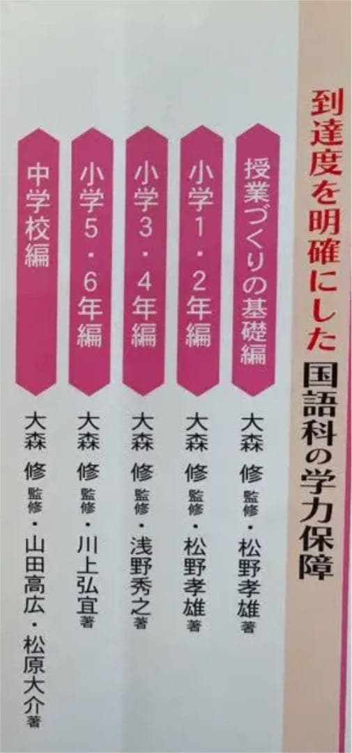 到達度を明確にした国語科の学力保障 第1〜4巻