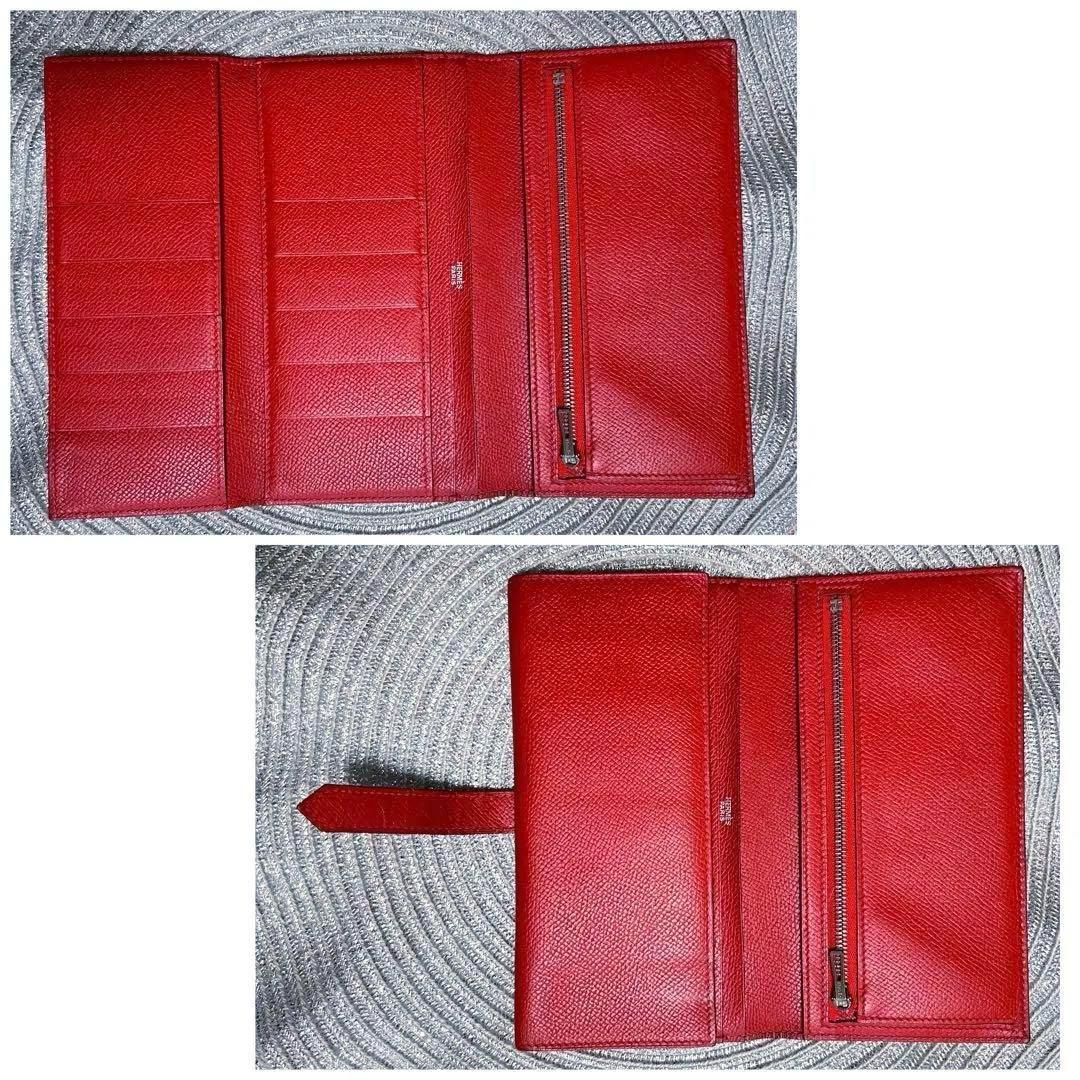 極美品★HERMES エルメス べアン デュプリ 三つ折り長財布★正規品