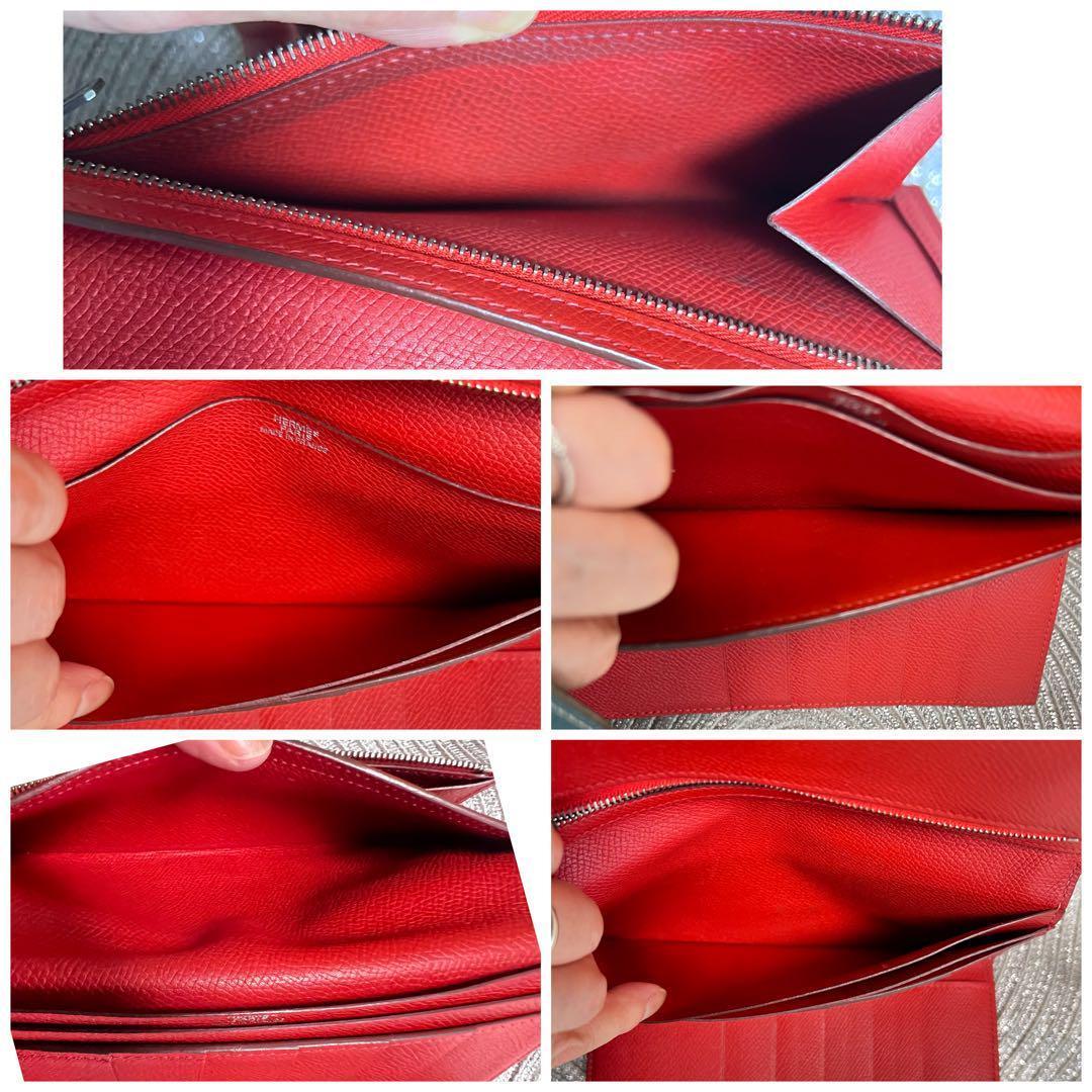 極美品★HERMES エルメス べアン デュプリ 三つ折り長財布★正規品