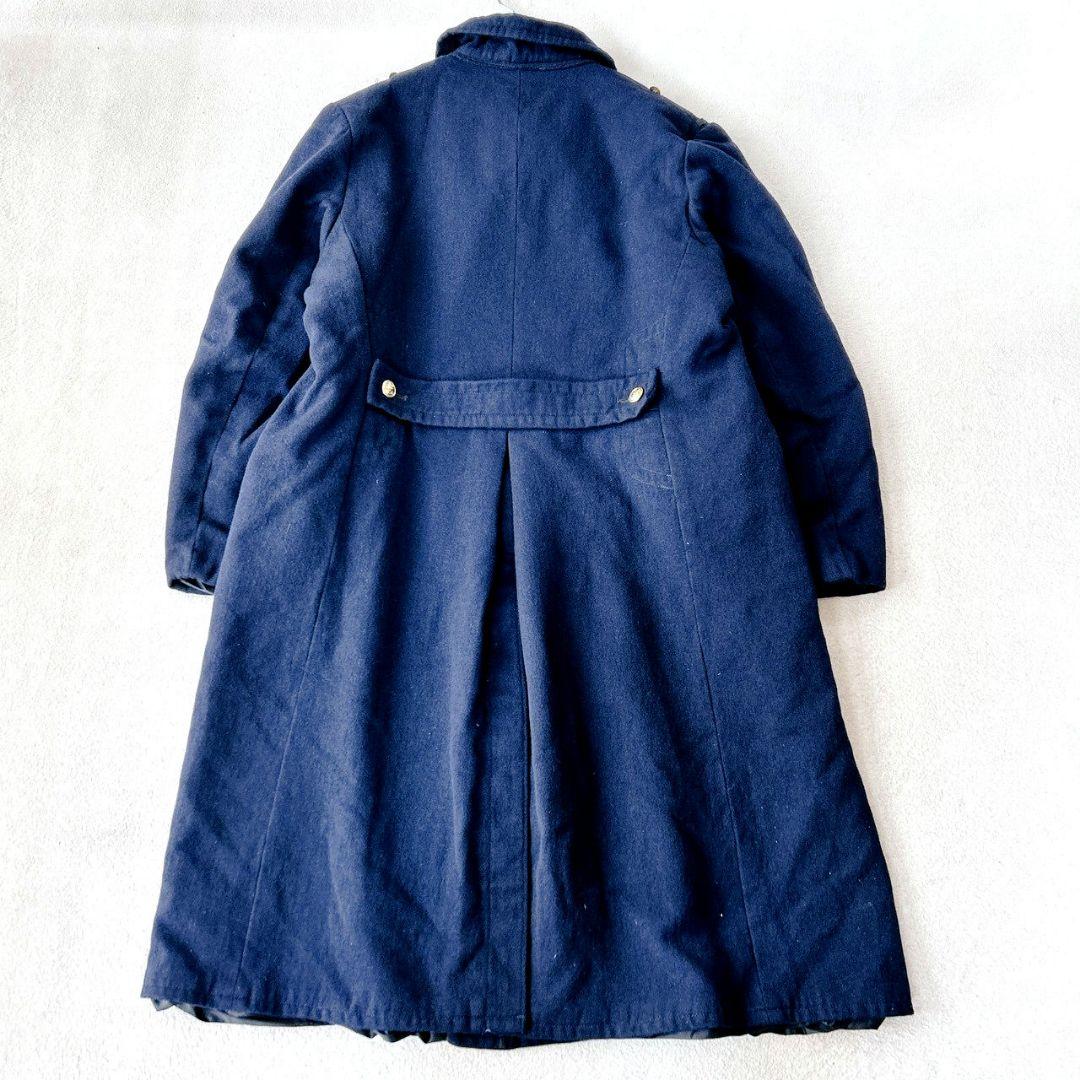 ドイツ軍 ロングコート トレンチコート ナポレオン 金ボタン ミリタリー 中綿