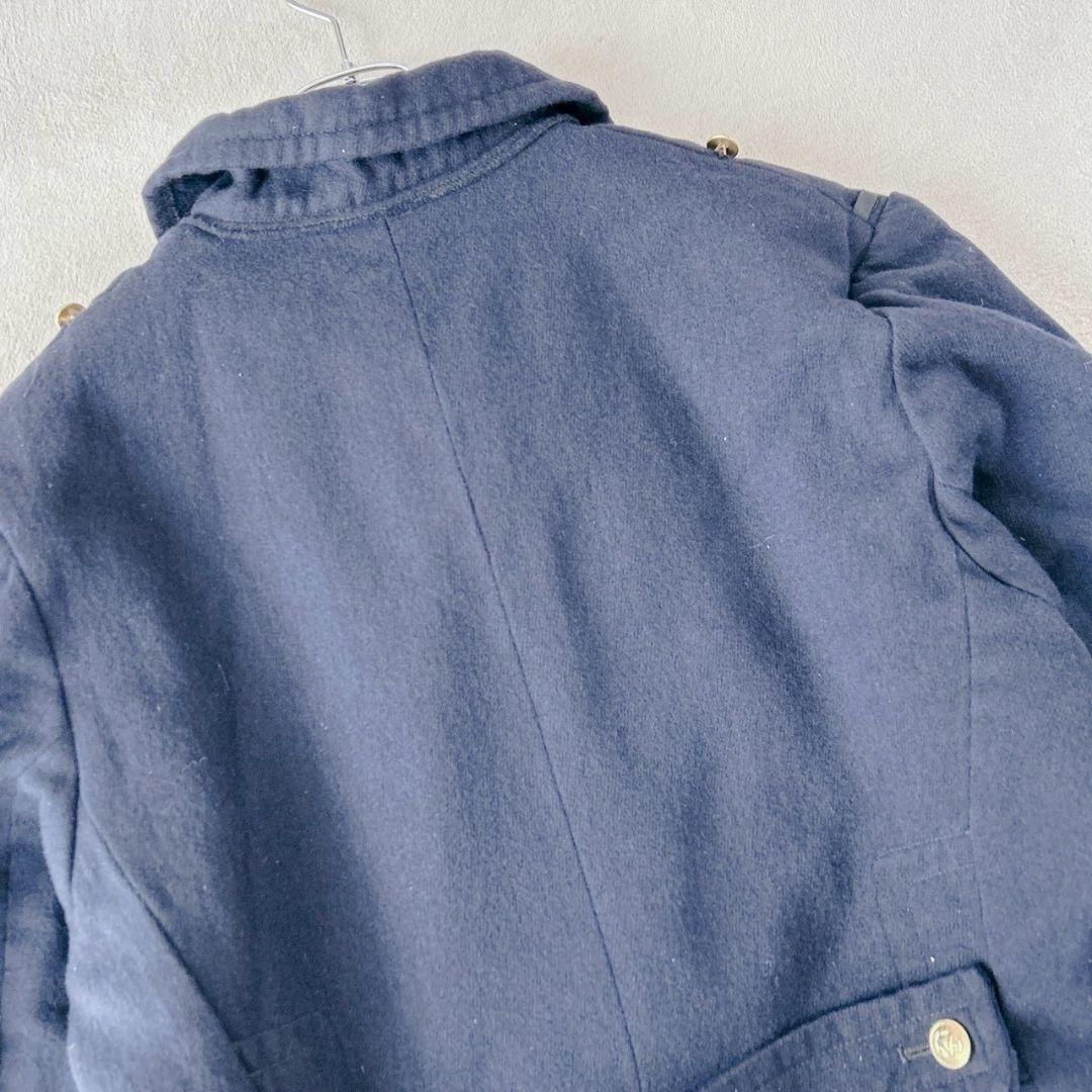 ドイツ軍 ロングコート トレンチコート ナポレオン 金ボタン ミリタリー 中綿