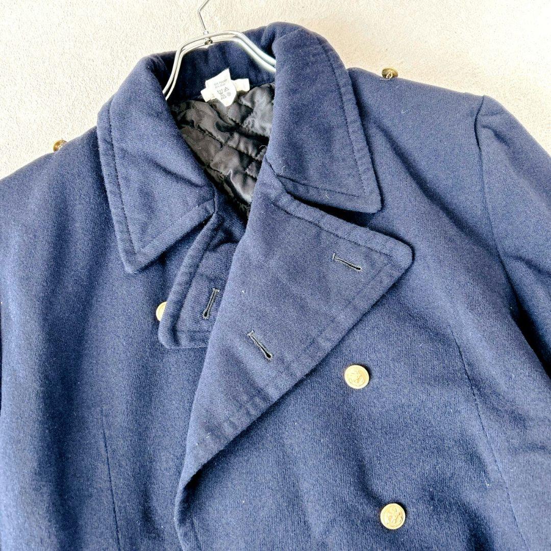 ドイツ軍 ロングコート トレンチコート ナポレオン 金ボタン ミリタリー 中綿