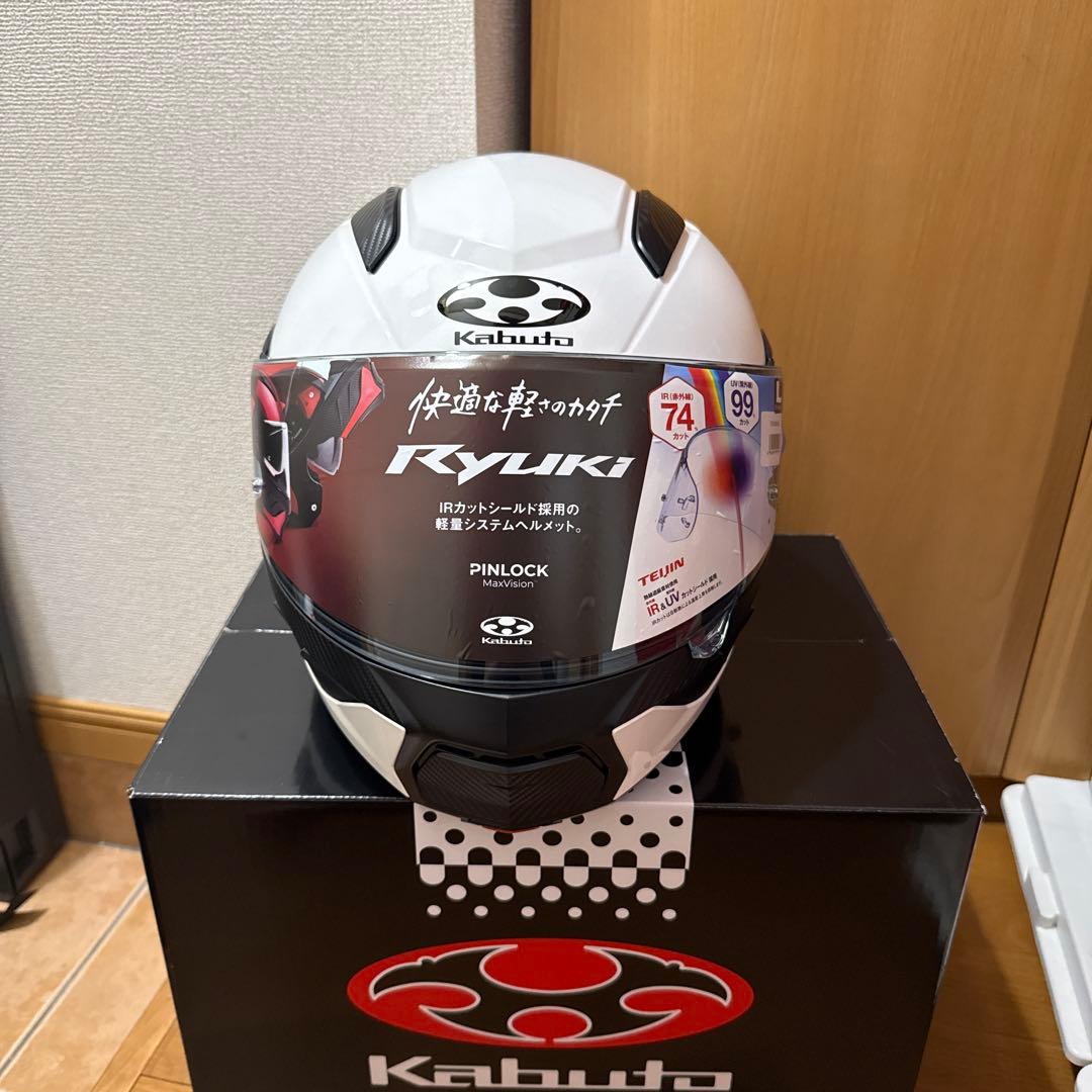 ogk ryuki Lサイズ　ほぼ未使用　ホワイト