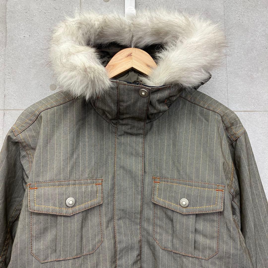 kissmark キスマーク スノボウェア 上下セットアップ ファー 灰