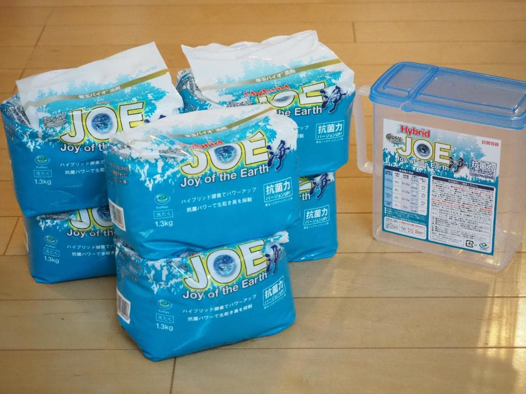 善玉バイオ洗剤「“ハイブリッド浄”」６袋セット ＜詰替用容器＆計量スプーン付＞