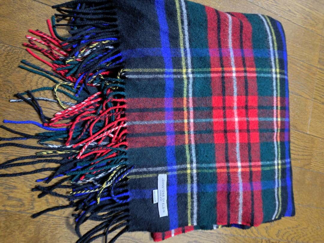 Johnstons of Elgin　カシミア100％大判スカーフ