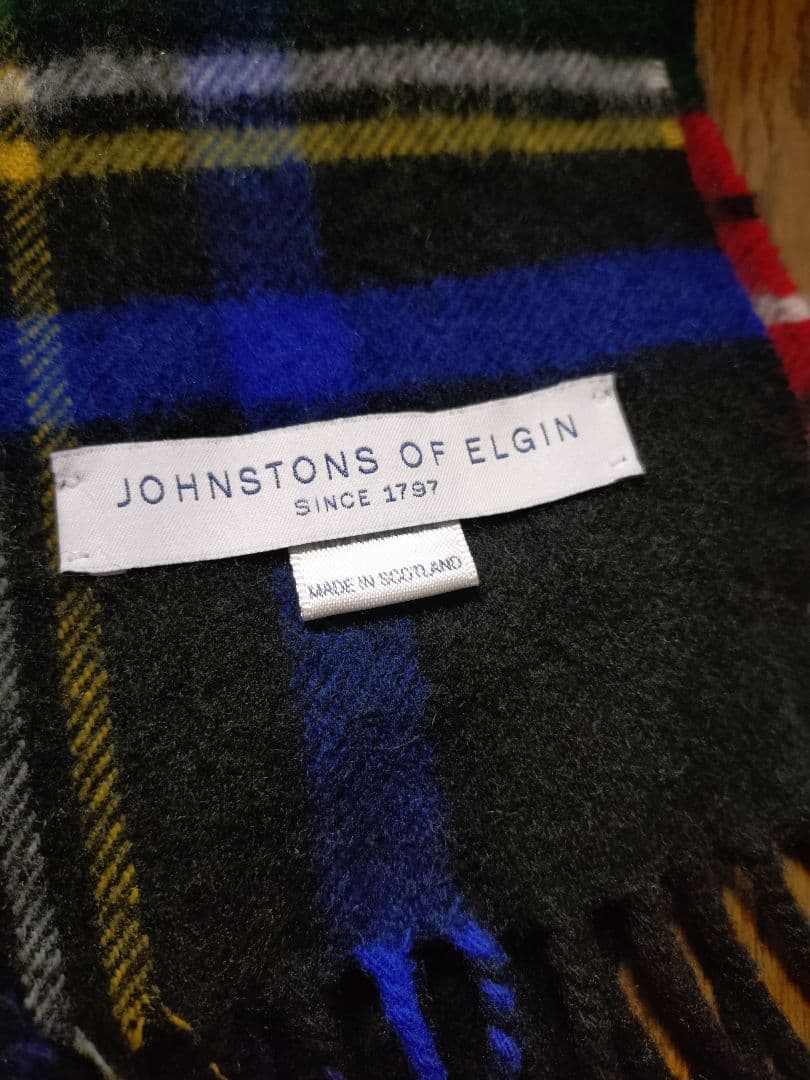 Johnstons of Elgin　カシミア100％大判スカーフ
