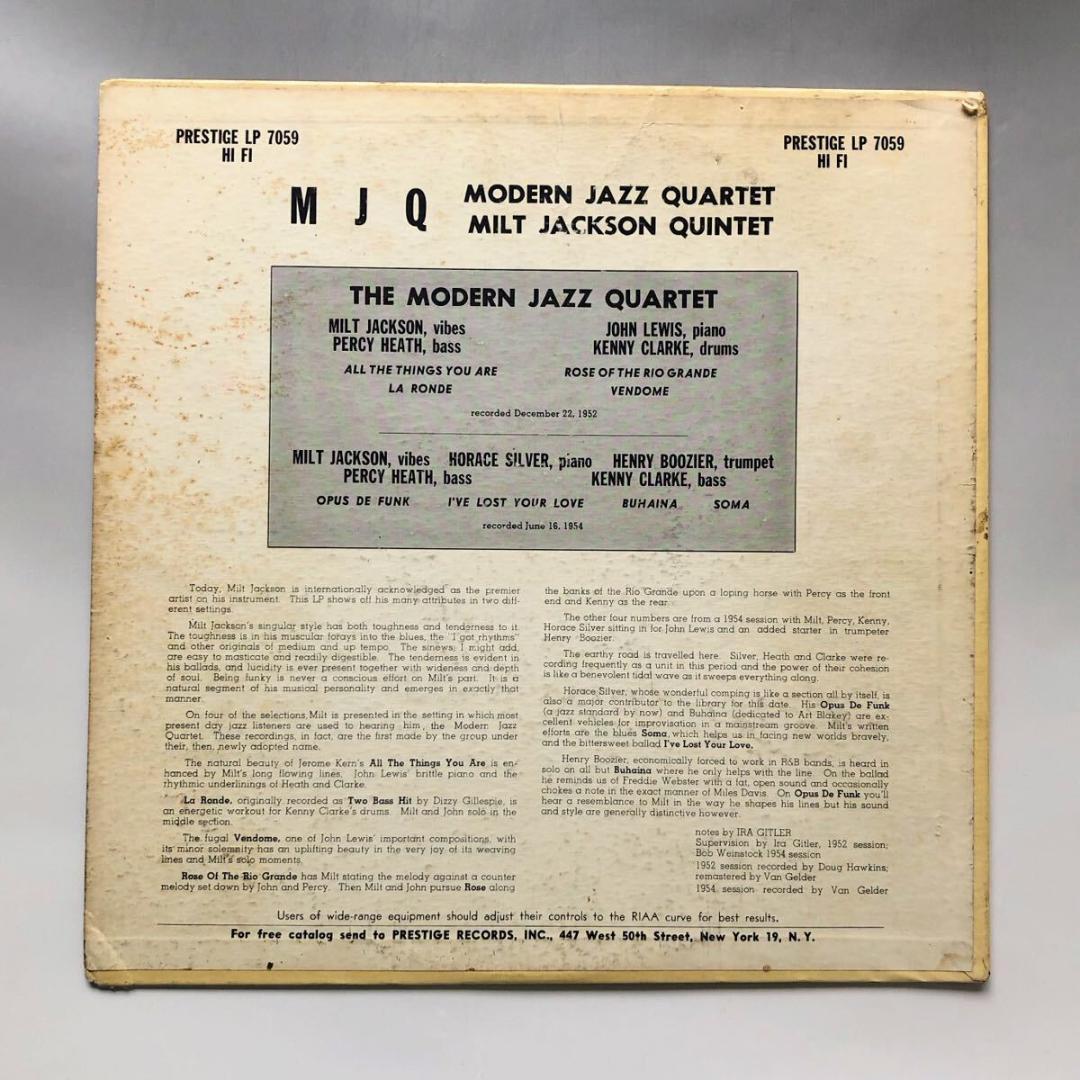 #3722【希少な名盤】モダンジャズカルテット JAZZ ジャズ LPレコード