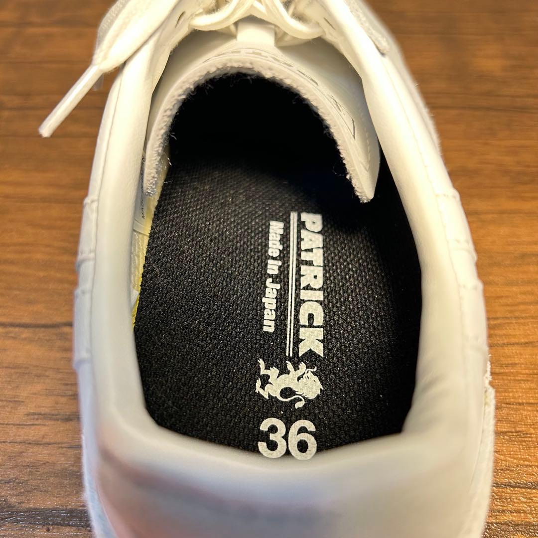 【未使用級】PATRICK STADIUM ホワイト 36:23.0cm