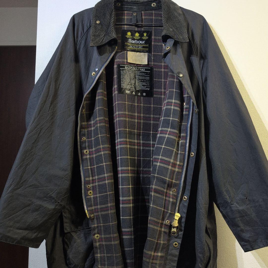 ワンコBarbour BEAUFORTチャコールブラックc50