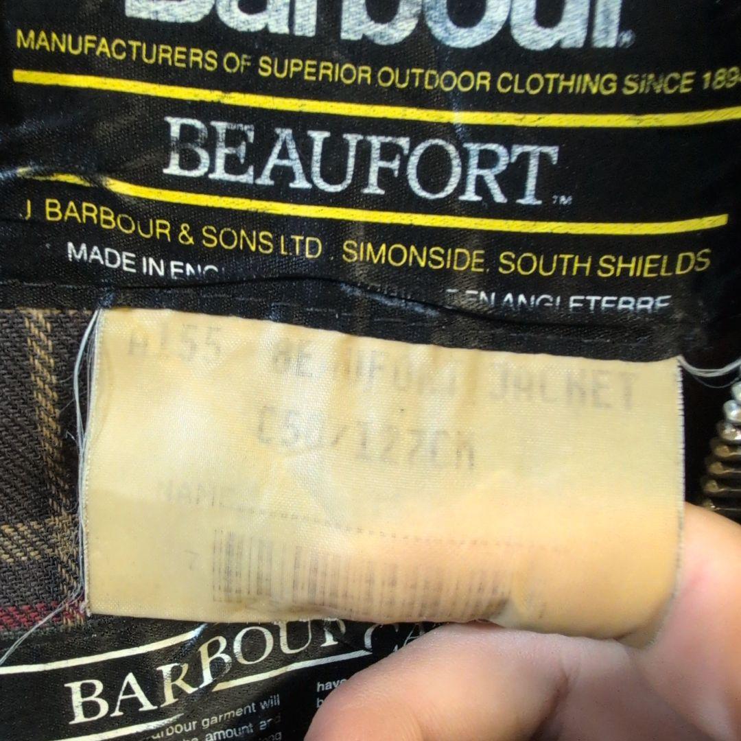 ワンコBarbour BEAUFORTチャコールブラックc50