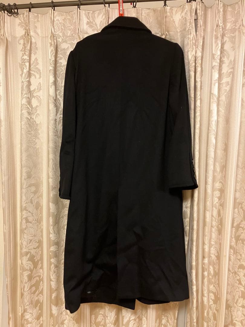 Christian Dior 黒 ダブルブレスト ロングコート　Mサイズ