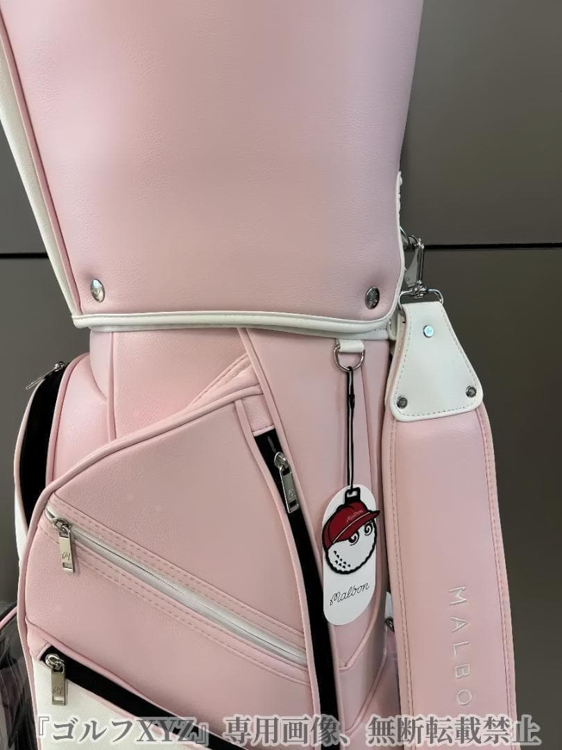マルボンゴルフ キャディバッグ Malbon Golf　キャスター付きバッグ 桜