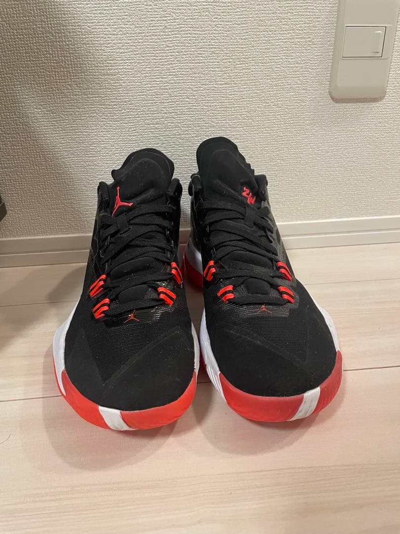 シューズ(男性用) NIKE JORDAN ZION 1 BLACK/WHITE/Crimson