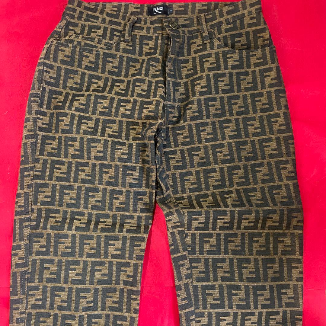 希少 レア フェンディ パンツ FENDI メンズ　レディース　ズッカ柄