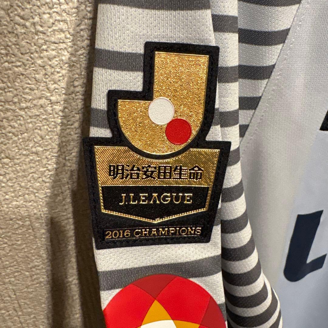 鹿島アントラーズ　2017 オーセンティックユニフォーム　グレー　長袖　L