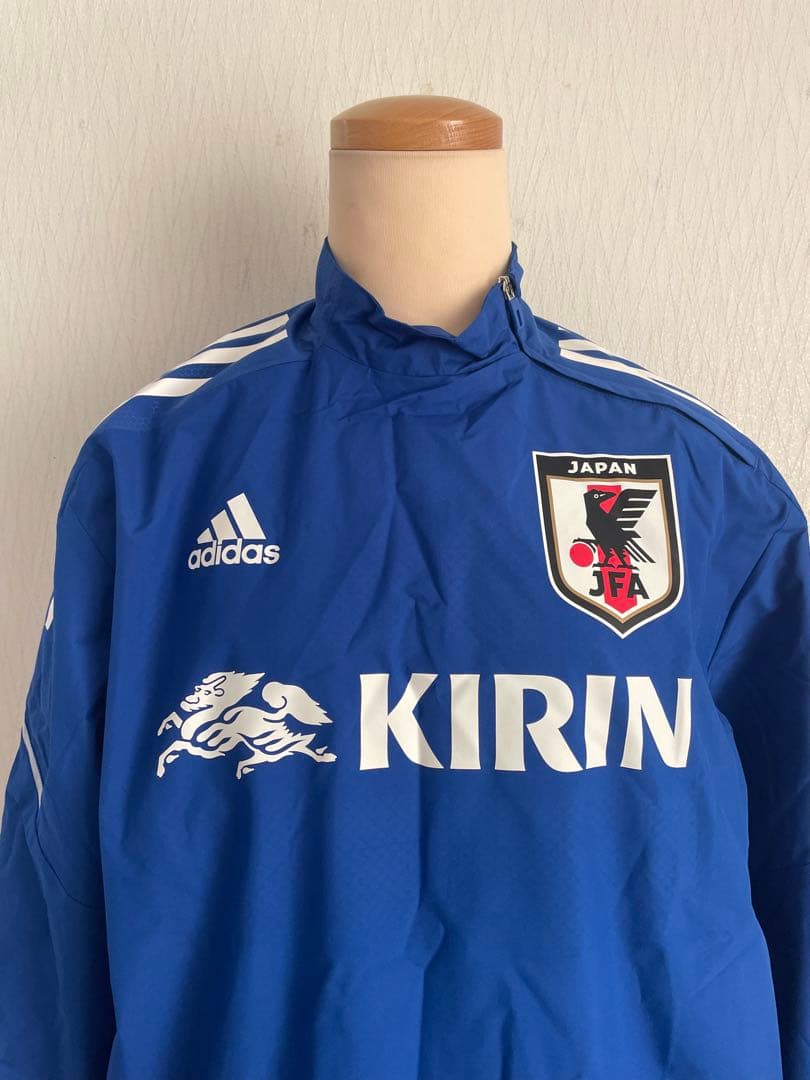 adidas アディダス JFA サッカー ウィンドブレーカー Sサイズ 青