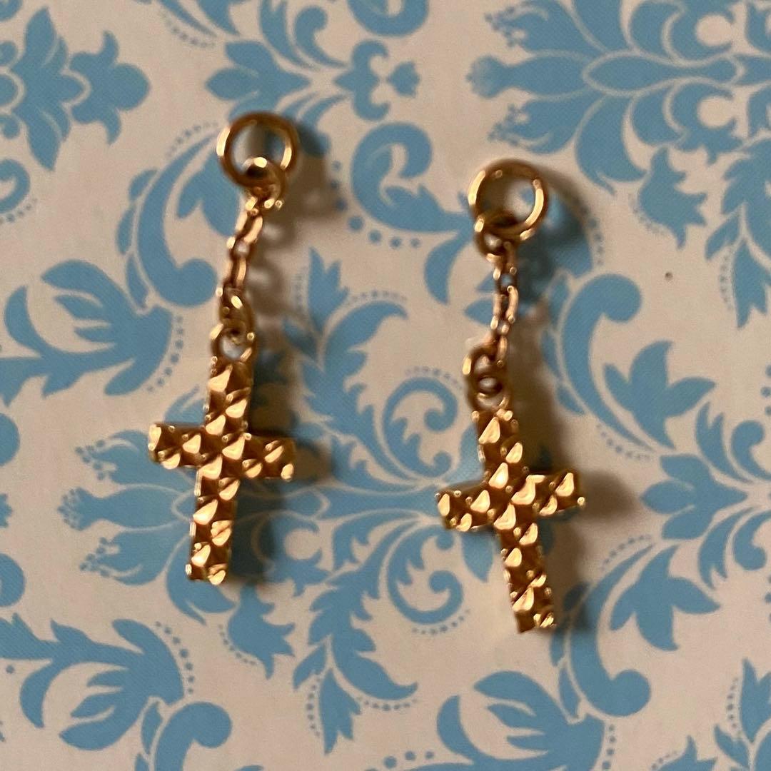 アガット　K10 クロスチャーム