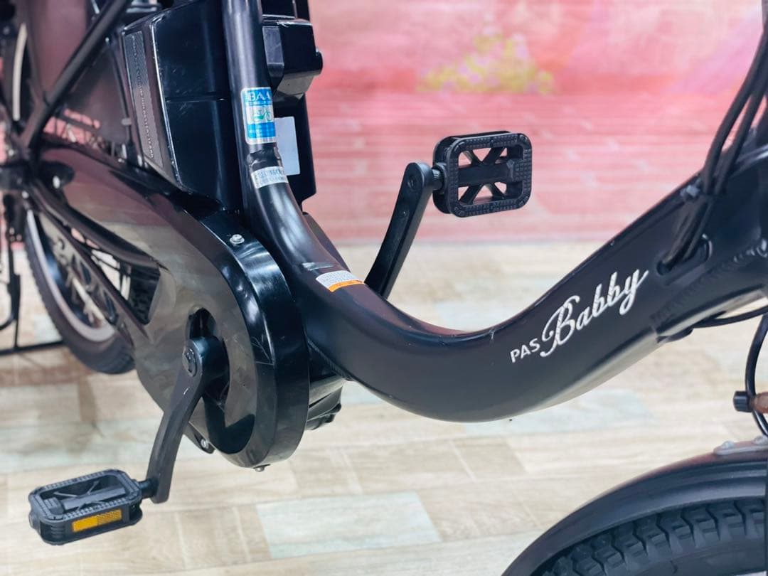 K2469 [大容量12.8Ah]電動自転車ヤマハ パスバビー子供乗せ20インチ