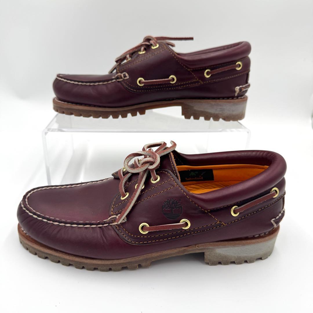 極美品　ティンバーランド　3eye クラシック　バーガンディ　デッキシューズ
