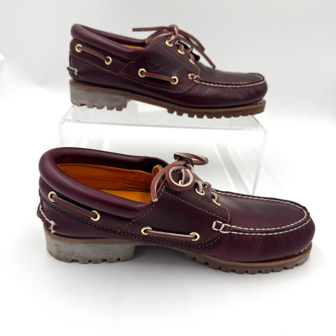 極美品　ティンバーランド　3eye クラシック　バーガンディ　デッキシューズ