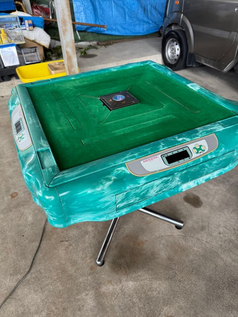 AMOS KONG 電動麻雀卓 緑色