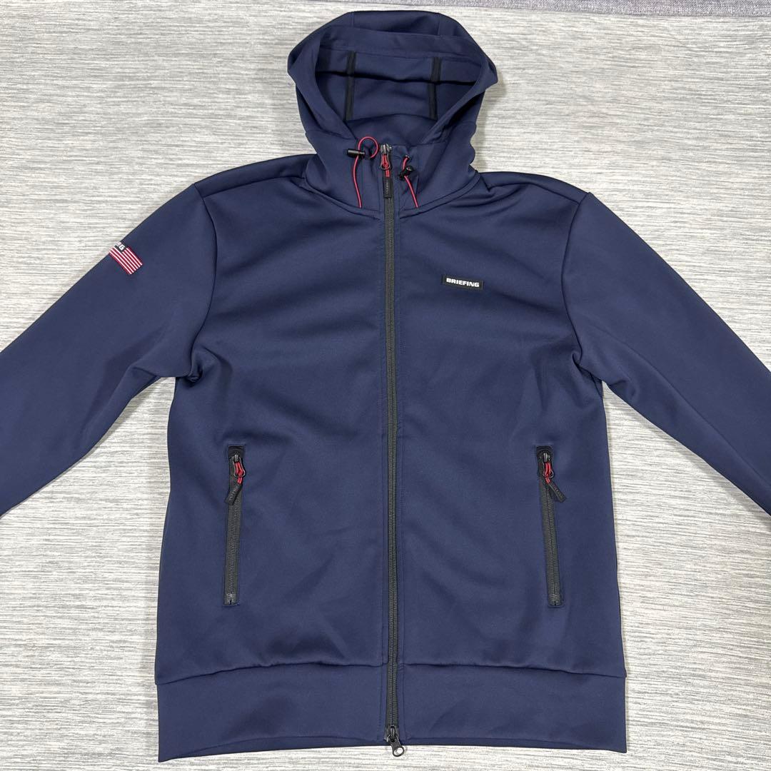 美品　BRIEFING GOLF 3D LOGO ZIP HOODIE