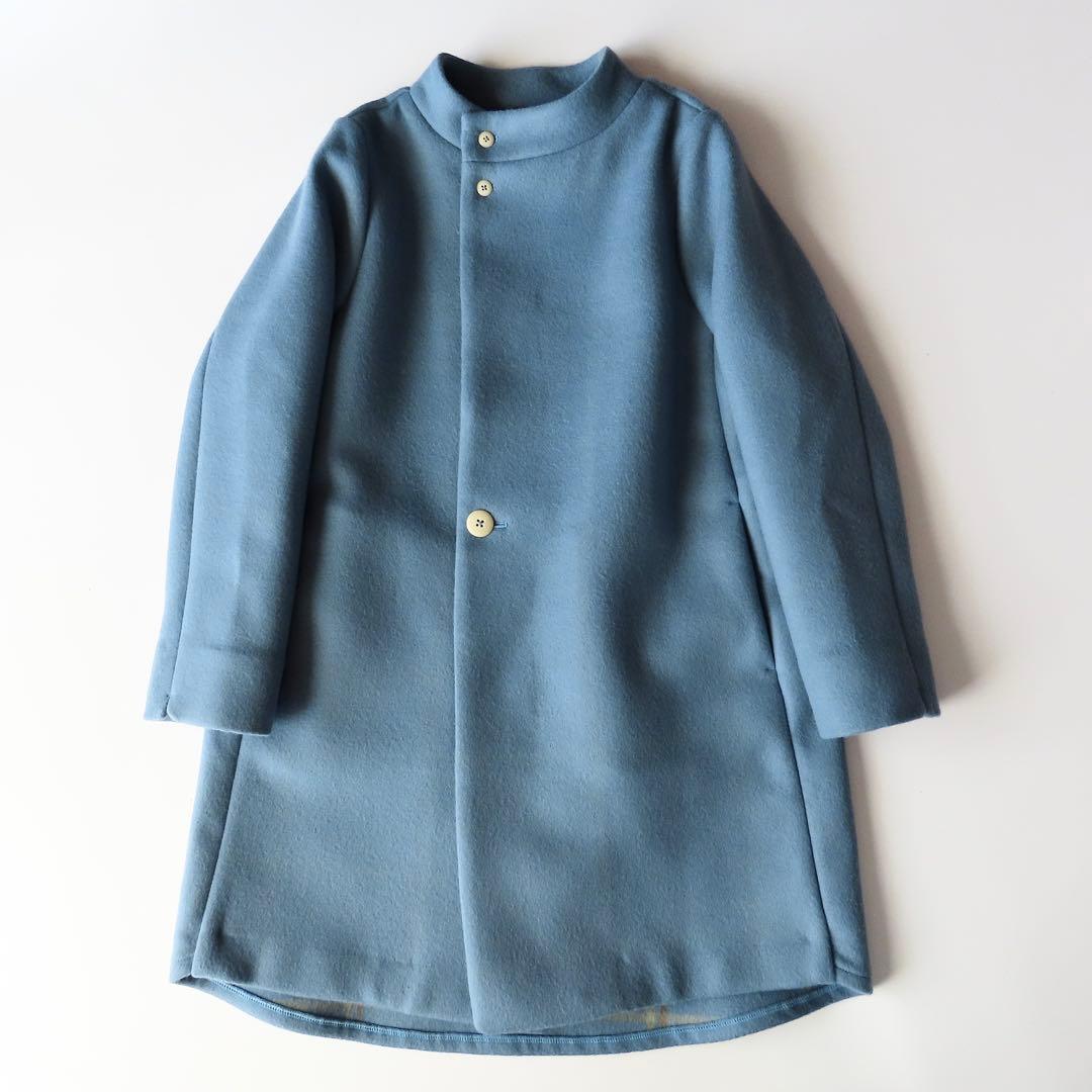 美品 よそおい掲載 パラスパレス 裏チェックオフスタンド襟コート 2