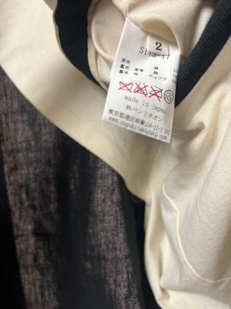 Suzuki Takayuki Men's リネン ジャケット